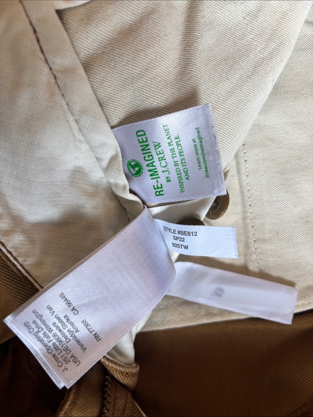 Men's Classic Straight Chinos in Caramel Brown - Picture 4 of 6